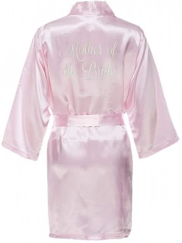 Robes Mother of The Bride Satin Bridal Robe - Blush Pink - CG18SWEUTTM $69.12
