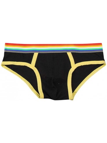 Briefs Mens Cotton Basics Sport Brief Underwear - Yellow - CK18UTKSSGE $20.33