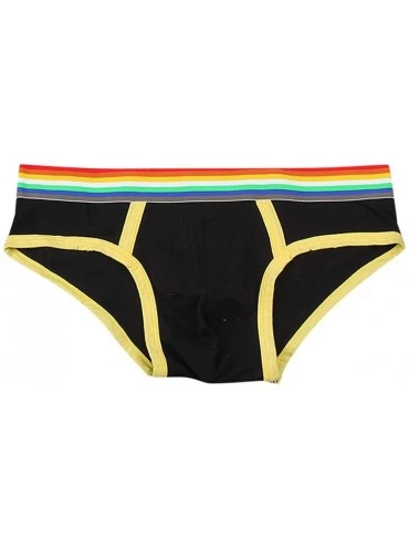 Briefs Mens Cotton Basics Sport Brief Underwear - Yellow - CK18UTKSSGE $19.08