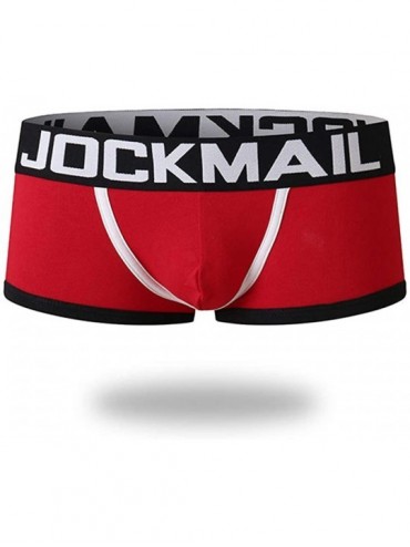 G-Strings & Thongs Men Backless Underwear Jock Strap Gay Men Underwear Boxer Shorts Men Jockstraps Men Trunk - Red - CG192KUD...