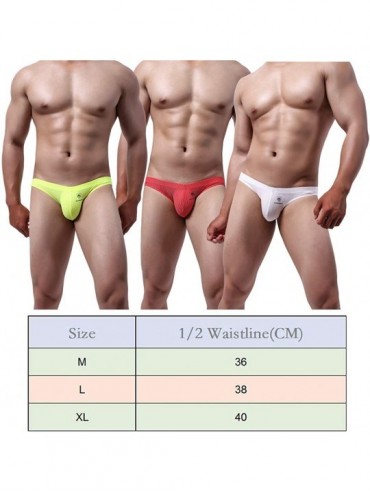 G-Strings & Thongs Men's Underwear Thongs Mesh Breathable Jockstrap Briefs Athletic Supporters Low Rise Underpants - 3pcs-2 -...