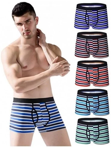 Boxer Briefs Men's No Ride up Boxer Briefs Stretch Comfortable Breathable Cotton Underwear with Pouch Fly - Mu04 - CC193EG06A...