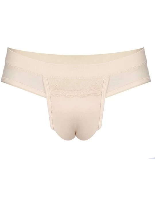 Briefs Men's Hiding Gaff Panty Padded Butt Hip Enhancer Mens Gaff Panties Shaper Brief for Crossdresser - Nude - C318GQKERGN ...