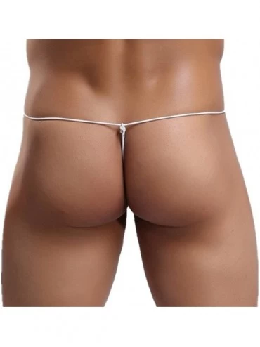 G-Strings & Thongs Compact Bag Style G-Strings & Thongs/Ultra Bulge Bikini Sexy Pouch Underwear - Blue - C9184AZXYRH $15.67