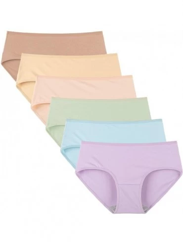 Panties Womens Underwear Cotton Hipster Panties Regular & Plus Size 6-Pack - Bright Basics - CS18ZURHMA4 $41.05