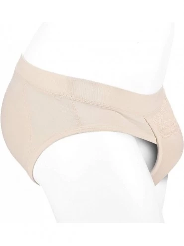 Briefs Men's Hiding Gaff Panty Padded Butt Hip Enhancer Mens Gaff Panties Shaper Brief for Crossdresser - Nude - C318GQKERGN ...