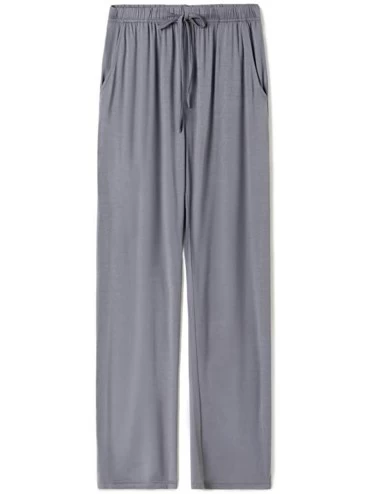 Bottoms Women's Soft Cotton Lounge Pajama Pants with Pockets - Dark Grey - C119944GXD8 $13.83