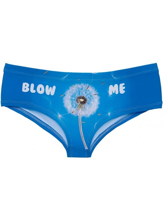 Panties Naughty Boy Shorts Panties for Bad Girls - Sexy Funny Novelty Women's 3D Printed Cheeky Hipster Underwear - Blow Me -...
