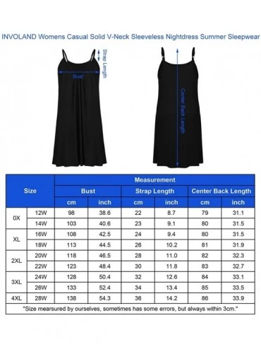 Nightgowns & Sleepshirts Womens Plus Size Nightgown Sleeveless Sleepwear Modal Cotton Sleepshirts Slip Night Dress (L-5XL) - ...