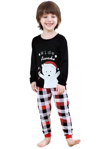 Sets Matching Family Christmas Pajamas Set Soft Cotton Clothes Sleepwear - Polar Bear - CG18KN5LW54 $26.30