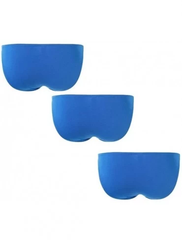 Briefs Men's Underwear Sexy Briefs Low Rise Cool Boxers Pack Set - Blue 3 - CQ18Y0XEE8E $21.81