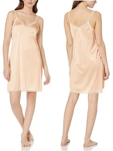 Slips Daywear 28" Stretch Lace Strap Full Slip (52016) 2Pack - Nude-nude - CC1854M2WG7 $23.47