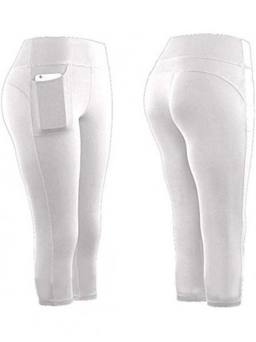 Nightgowns & Sleepshirts Yoga Leggings with Pockets for Women High Waist Tummy Control Yoga Pants Capris Workout Leggings Sho...