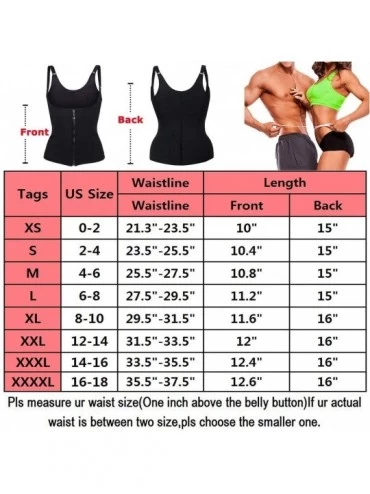 Shapewear Waist Trainer Corset Tummy Control Shapewear Vest Adjustable Straps Body Slimmer - Rose Red - CY18KO70GU2 $17.72