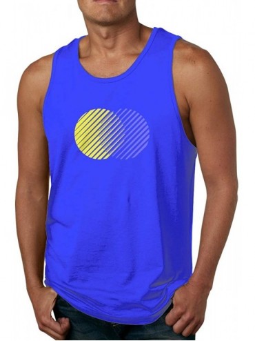 Undershirts Men's A-Shirt Wacky 3D Pattern Stereograms Undershirt556 Blue Xx-Large - C919D3A930G $34.61