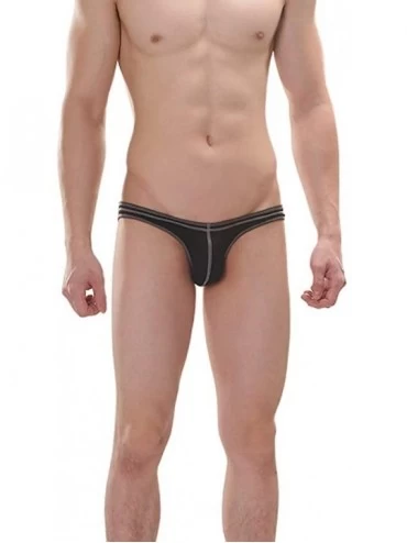 Boxer Briefs Men's Underwear Sexy Stretch Cotton Boxer Brief - Black - CT182T0DYO4 $10.53