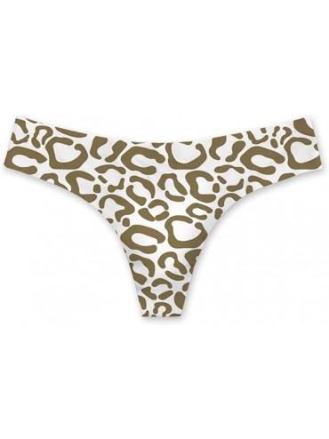 Panties Womens Sexy T-Thong Underwear Panties No Show Line Mid Cut Underwear - Leopard-2 - CG18L8HRNQ9 $36.38