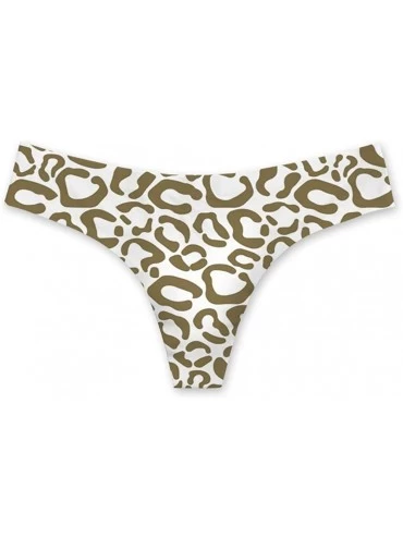Panties Womens Sexy T-Thong Underwear Panties No Show Line Mid Cut Underwear - Leopard-2 - CG18L8HRNQ9 $32.92