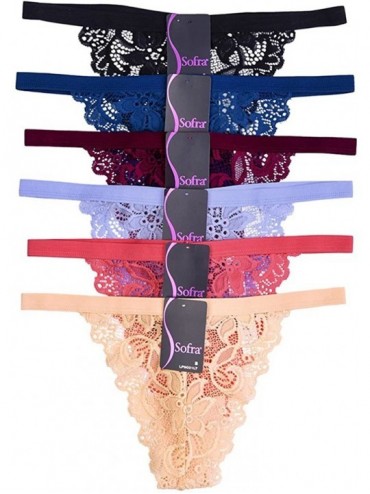 Panties 6 Pack of Women's Lace Boyshort Panties - Everlasting - CD18E057N8D $25.81