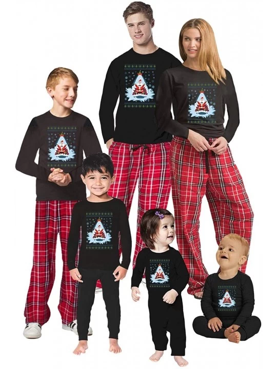 Sleep Sets Christmas Pajamas for Family Xmas Santa in Shark Matching Christmas Sleepwear - Style 1 - CO1934ZNXYY $26.75
