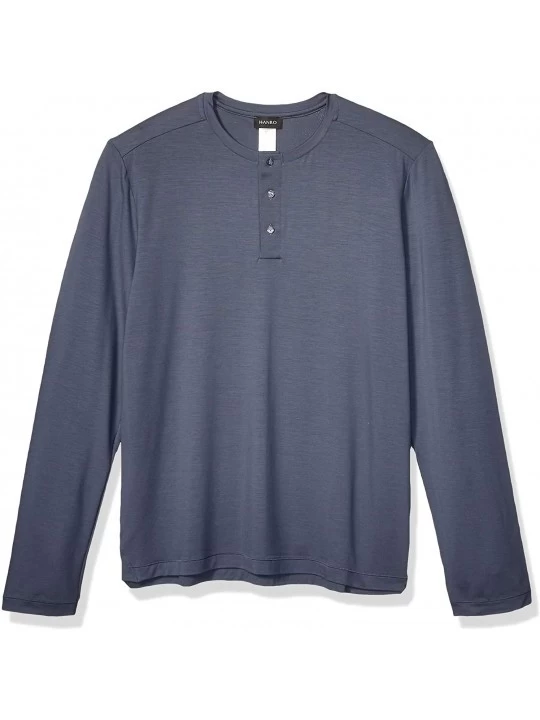 Sleep Tops Men's Harrison Long Sleeve Shirt 75642 - Lava Rock - C818I6MWTZN $43.77