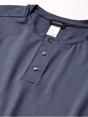 Sleep Tops Men's Harrison Long Sleeve Shirt 75642 - Lava Rock - C818I6MWTZN $43.77