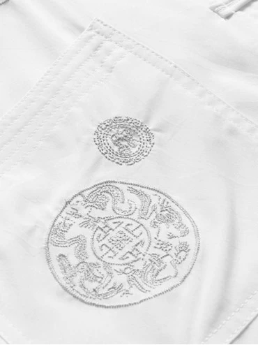 Sleep Sets Men's Chinses Style Sleepwear Set Hanfu Coat Summer Solid Leisure Home Houngewear - S01-white - C418OUCE2G0 $20.83