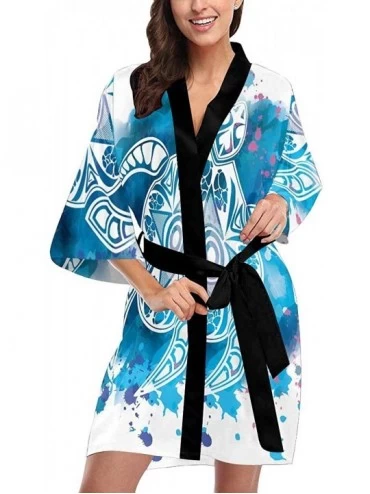 Robes Custom Unicorn Animal Rainbow Women Kimono Robes Beach Cover Up for Parties Wedding (XS-2XL) - Multi 5 - CA194TE4E30 $8...