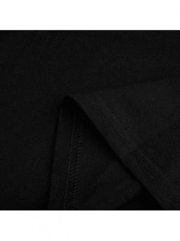Thermal Underwear Fashion Women's O-Neck Short Sleeve Plus Size Cotton T-Shirt Casual Top - B-black - CQ19645EHUH $13.52