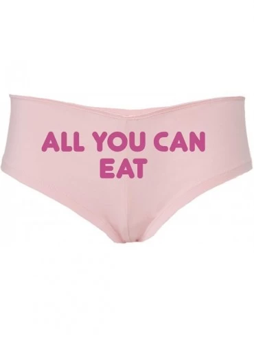 Panties All You Can Eat give The hint it Aint Gonna Lick Itself Pink - Raspberry - CM18SRQRU8I $16.29