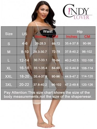 Shapewear Women Open-Bust Body Shaper Hi-Waist Tummy Control Fajas Butt Lifter Thigh Shapewear Capri Leggings - Beige - CG192...