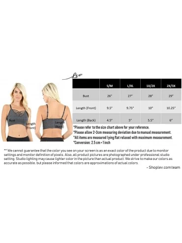 Bras Women's Sexy Cross Strappy Wirefree Sports Bra Bralette with Removable Pads - Black - CK18OGD0KWE $13.97
