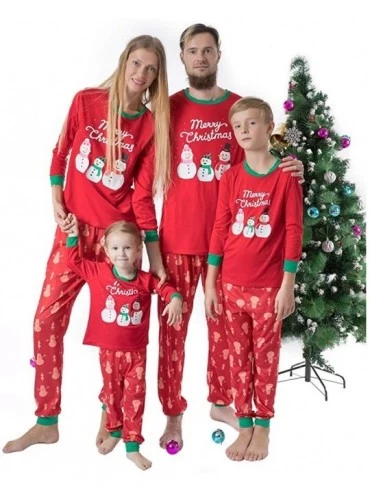 Sets Christmas Family Matching Holiday Pajama Pj Sets Daddy Mommy and Me Outfit Toddler Sleepwear Couples Jammies Red - CV18A...