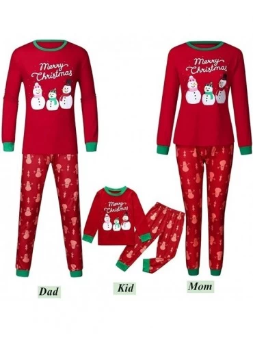 Sets Christmas Family Matching Holiday Pajama Pj Sets Daddy Mommy and Me Outfit Toddler Sleepwear Couples Jammies Red - CV18A...
