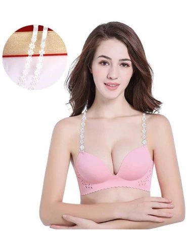 Bras AooToo Womens Convertible Lace Flower Bra Straps 3 Pack - Three Colors - CV185X54C3K $9.42
