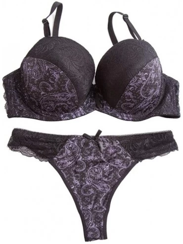 Bras Women's Bra and Panties Match Sexy Thong Big Size Bra Set Lace Underwear Bras Intimates Female Bh Tops Lingerie Sets 170...