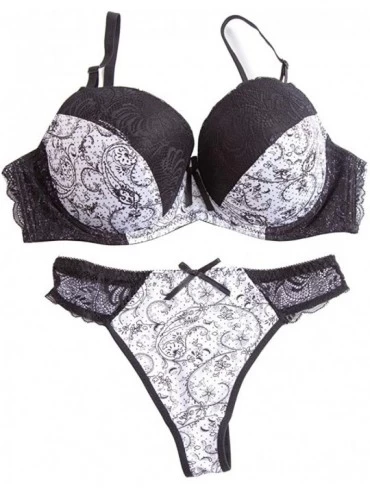 Bras Women's Bra and Panties Match Sexy Thong Big Size Bra Set Lace Underwear Bras Intimates Female Bh Tops Lingerie Sets 170...