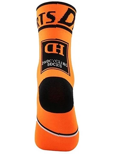 Baby Dolls & Chemises Compression Stockings Men's Full Cushion Mid Quarter Length Hiking Socks - Orange - CC18W5M8S4E $13.46