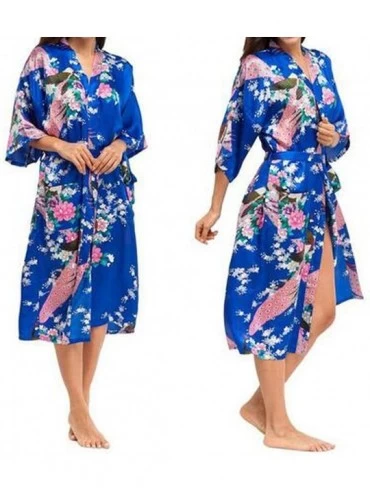 Robes Silk Kimono Robe Bathrobe Women Satin Robe Silk Robes Night Sexy Robes Night Grow for Bridesmaids As the Photo Show9 - ...