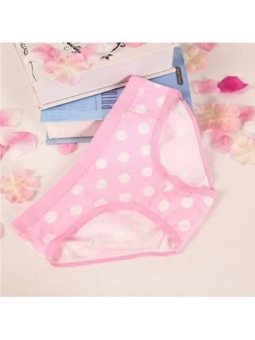 Panties Teen Girls Cotton Brief Underwear Candy Color Lingerie Panty Panties Set - 5 Pack Underwear Nr.b10 - C218CRE8TNS $18.53
