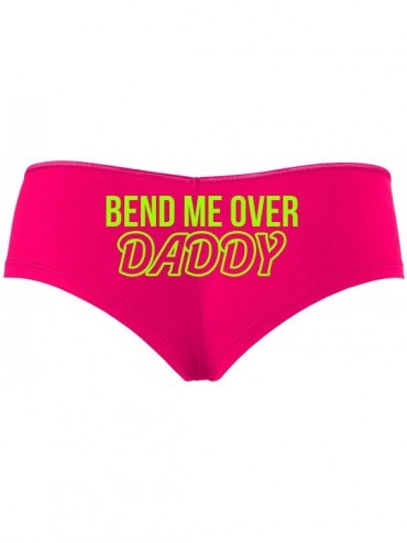 Panties Bend Me Over Daddy Fuck Me Doggy Style Hot Pink Slutty Panties - Lime - C0195A488H5 $34.00