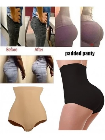 Shapewear Womens High Waist Butt Lifter Shapewear Tummy Control Padded Hip Enhancer Panties Underwear - Black - C218C56ETY0 $...