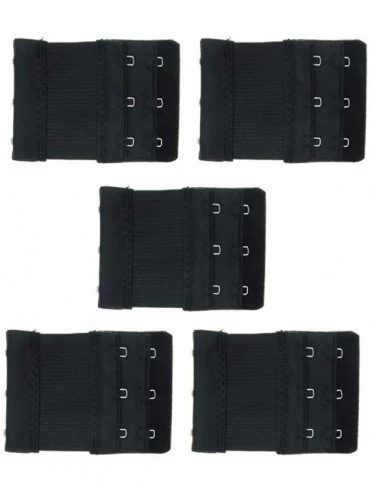 Accessories 5pcs Bra Strap Extension Elastic Underwear Extender Bra Replacement Accessories - Black - CK19CGYWS99 $23.45
