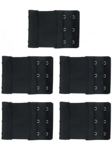 Accessories 5pcs Bra Strap Extension Elastic Underwear Extender Bra Replacement Accessories - Black - CK19CGYWS99 $11.09