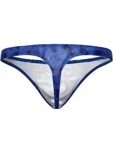 G-Strings & Thongs Men's Thong Sexy Low Rise G-String Pouch Underwear - Ak7020-wolf - C218CRROGTE $12.05