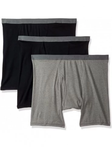 Boxer Briefs Men's Big and Tall Tag-Free Underwear & Undershirts - Big Man - Boxer Brief - 3 Pack - C31271DR8CX $35.28