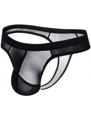 G-Strings & Thongs Ultra Thin Ice Nylon Sexy Underwear Men Bikini Briefs Transparent Mens Thongs G Strings Tanga Hombre Slip ...