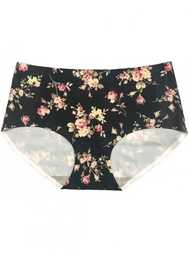Panties Women's Different Cactus Underpants Briefs Seamless Underwear Soft Panties - Beautiful Flower Flora - C71927COILN $11.03
