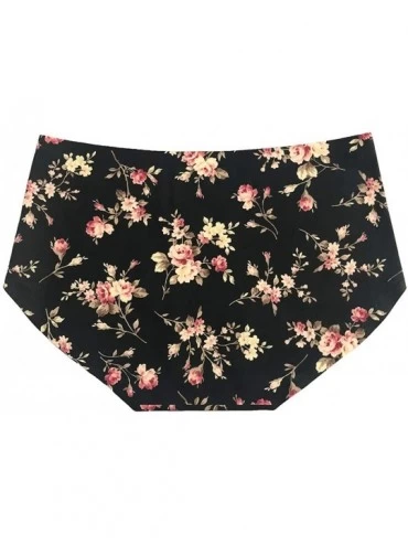 Panties Women's Different Cactus Underpants Briefs Seamless Underwear Soft Panties - Beautiful Flower Flora - C71927COILN $11.03