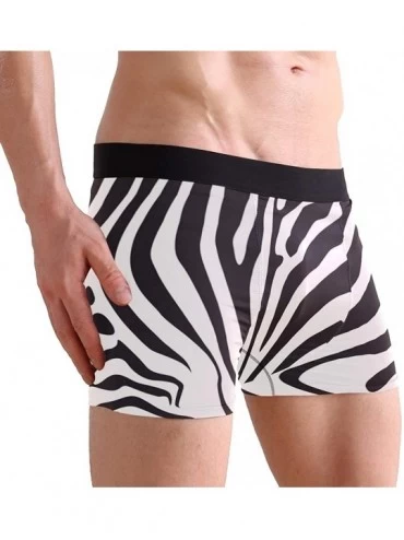Boxer Briefs White Tiger Head Prints Men's Boxer Briefs Soft Underwear Covered Waistband Short Leg - Multi8 - CZ18IN2K7LO $12.93